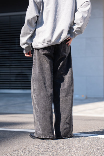 DEFORMATION WIDE DENIN JEANS(ST.1345)