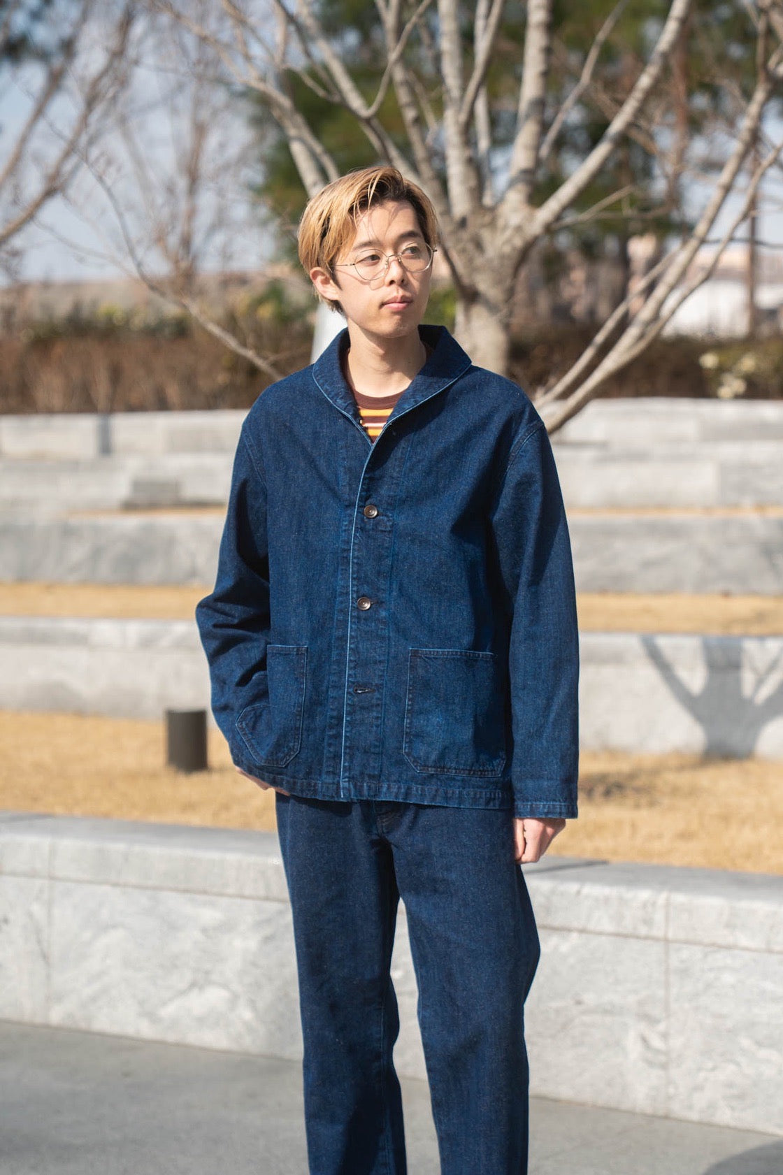  別注 BISOWN USN Denim サイズ4 sign別注 CO/HE USN SHAWL COVERALL – sign | サイン