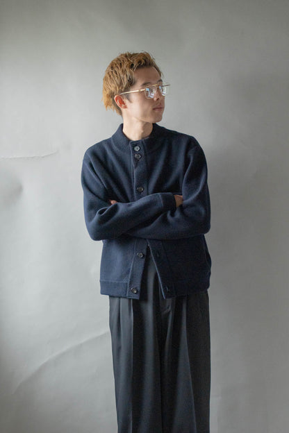 CREW NECK CARDIGAN