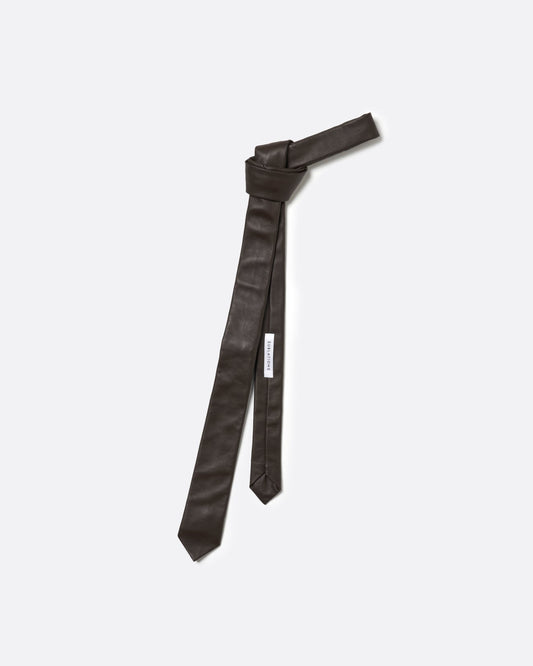 COW LEATHER NARROW TIE .14