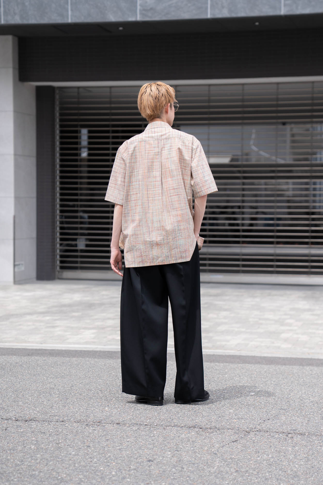 cotton ikat check shirt