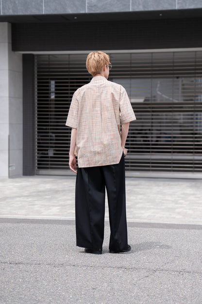 cotton ikat check shirt