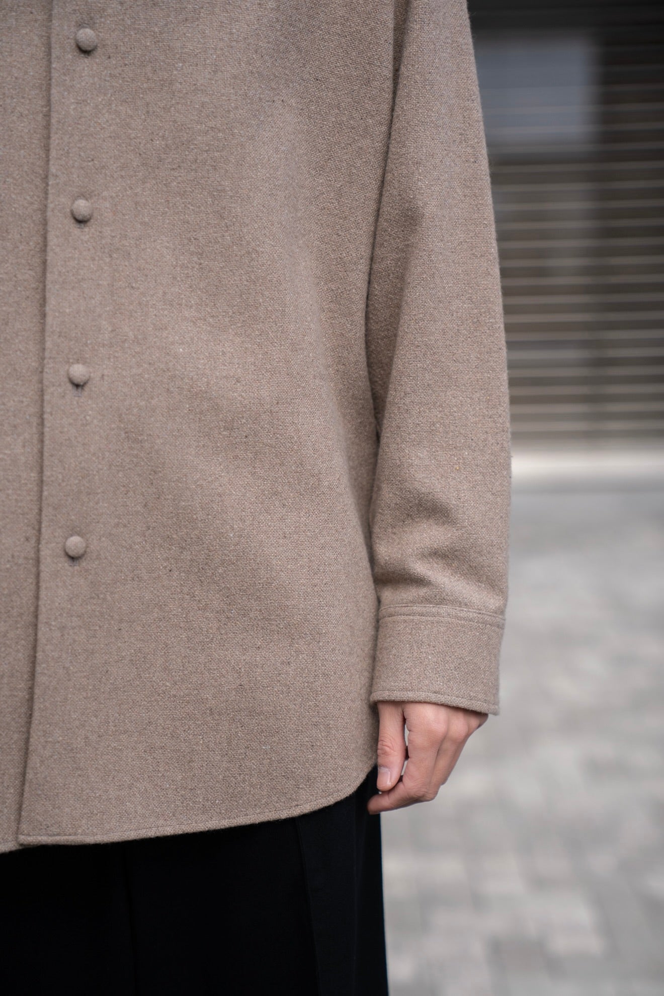 cashmere natural shirt