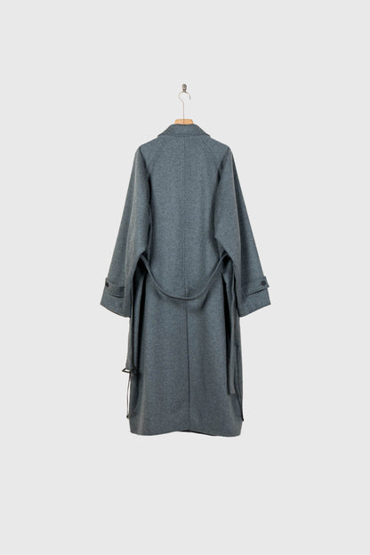 WOOL CASHMERE OVERSIZED PEAK LAPEL CHESTER COAT(ST.1533)