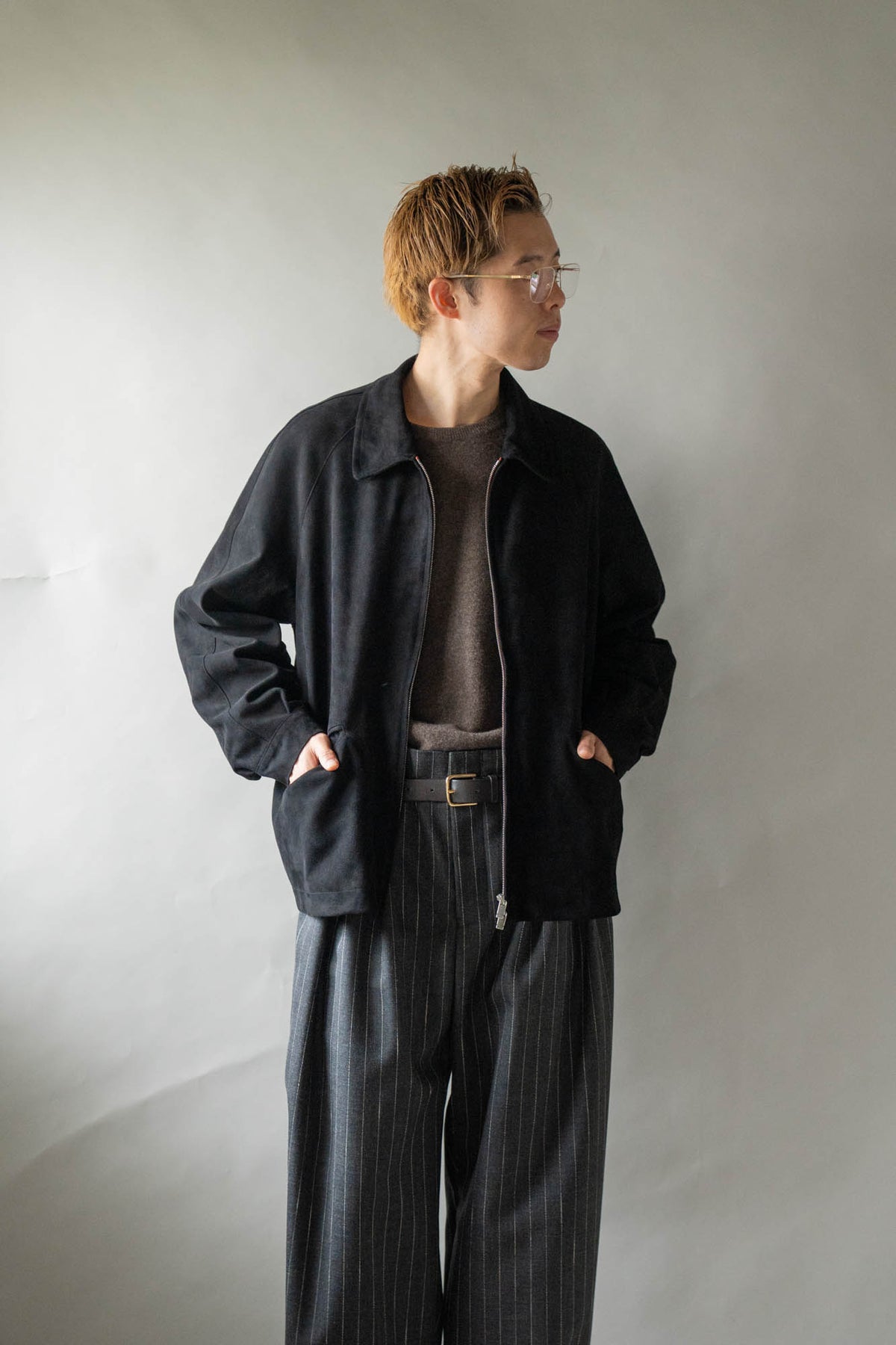 sheep suede blouson