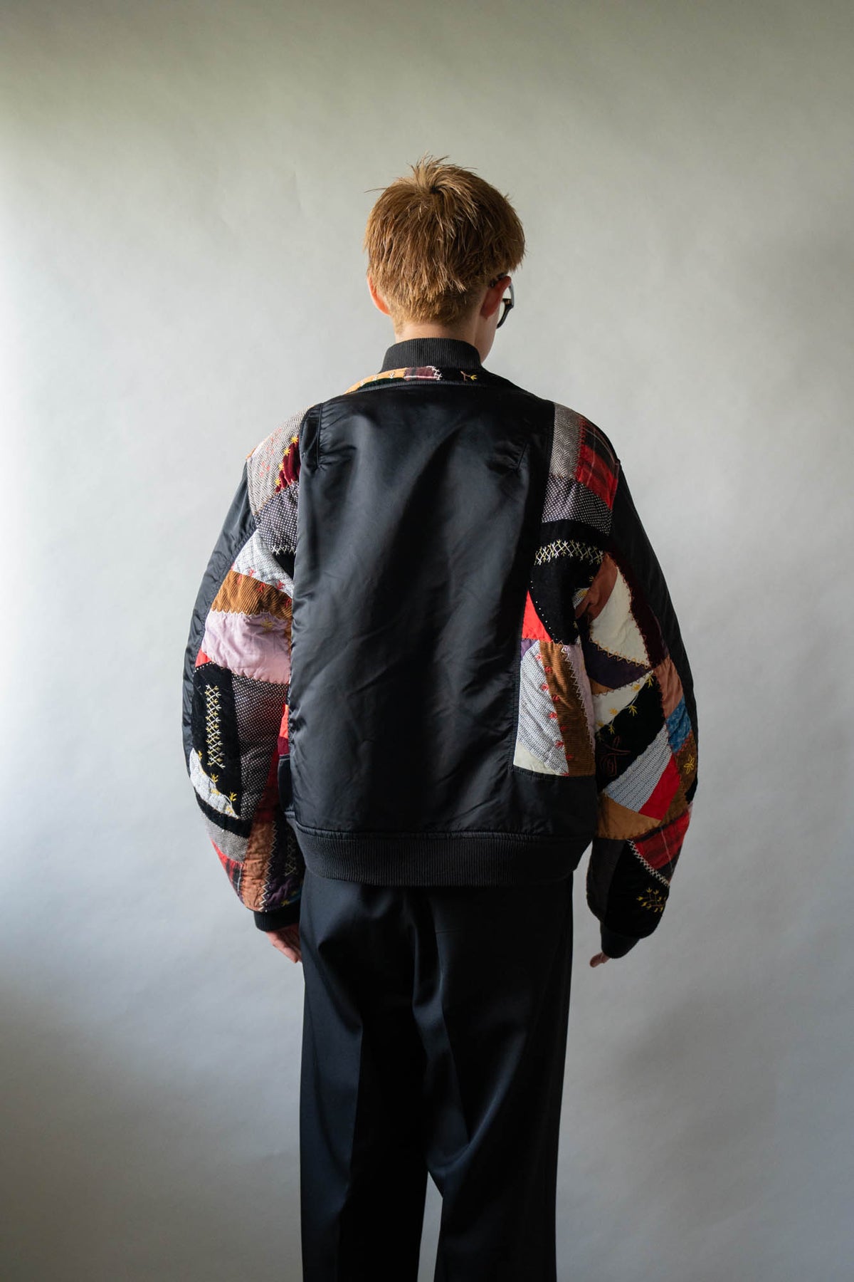 Quilt bomber jacket