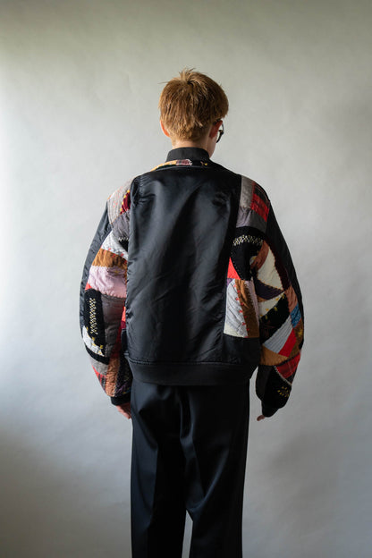 Quilt bomber jacket
