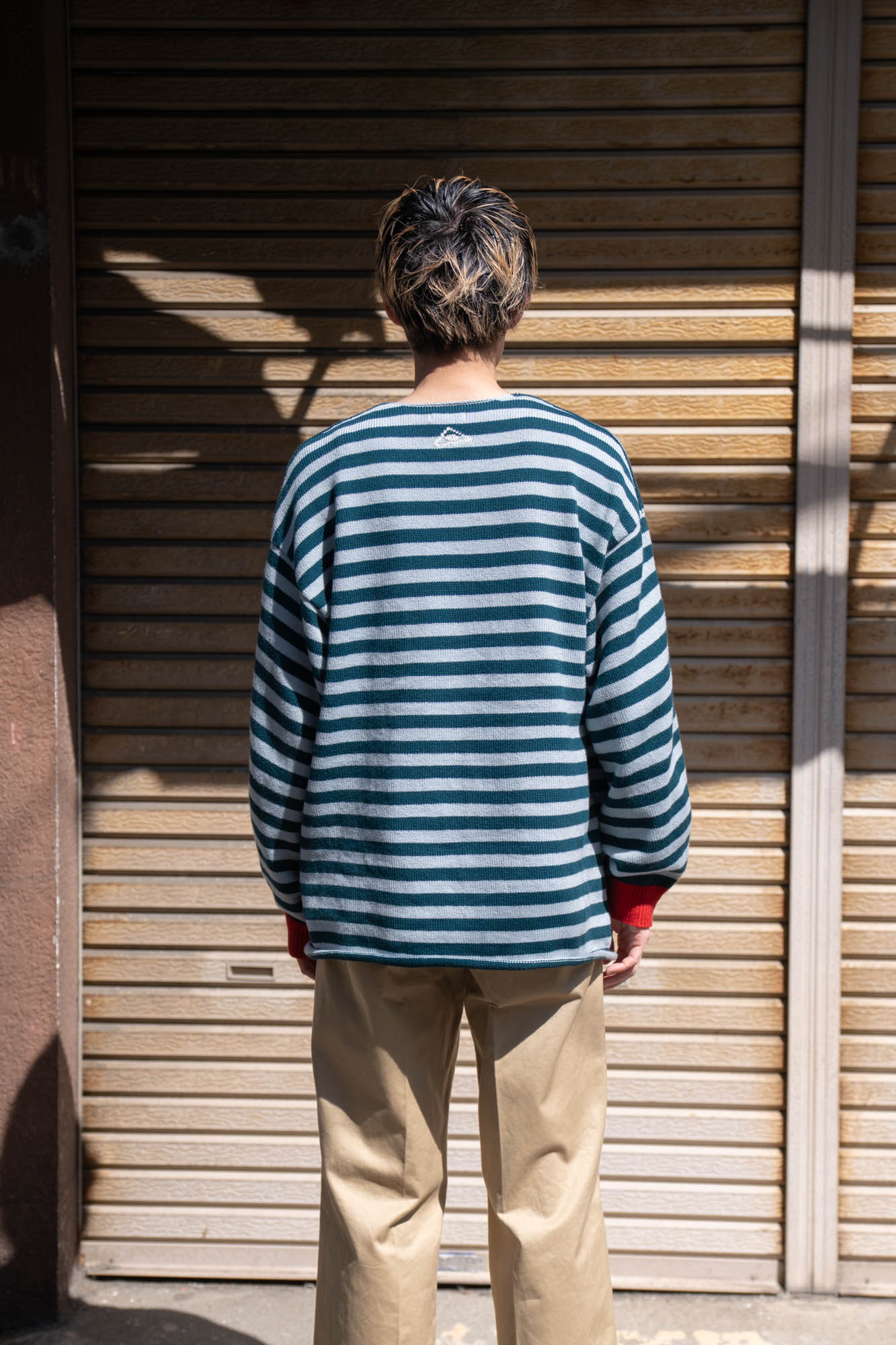 Cotton skipper border pullover