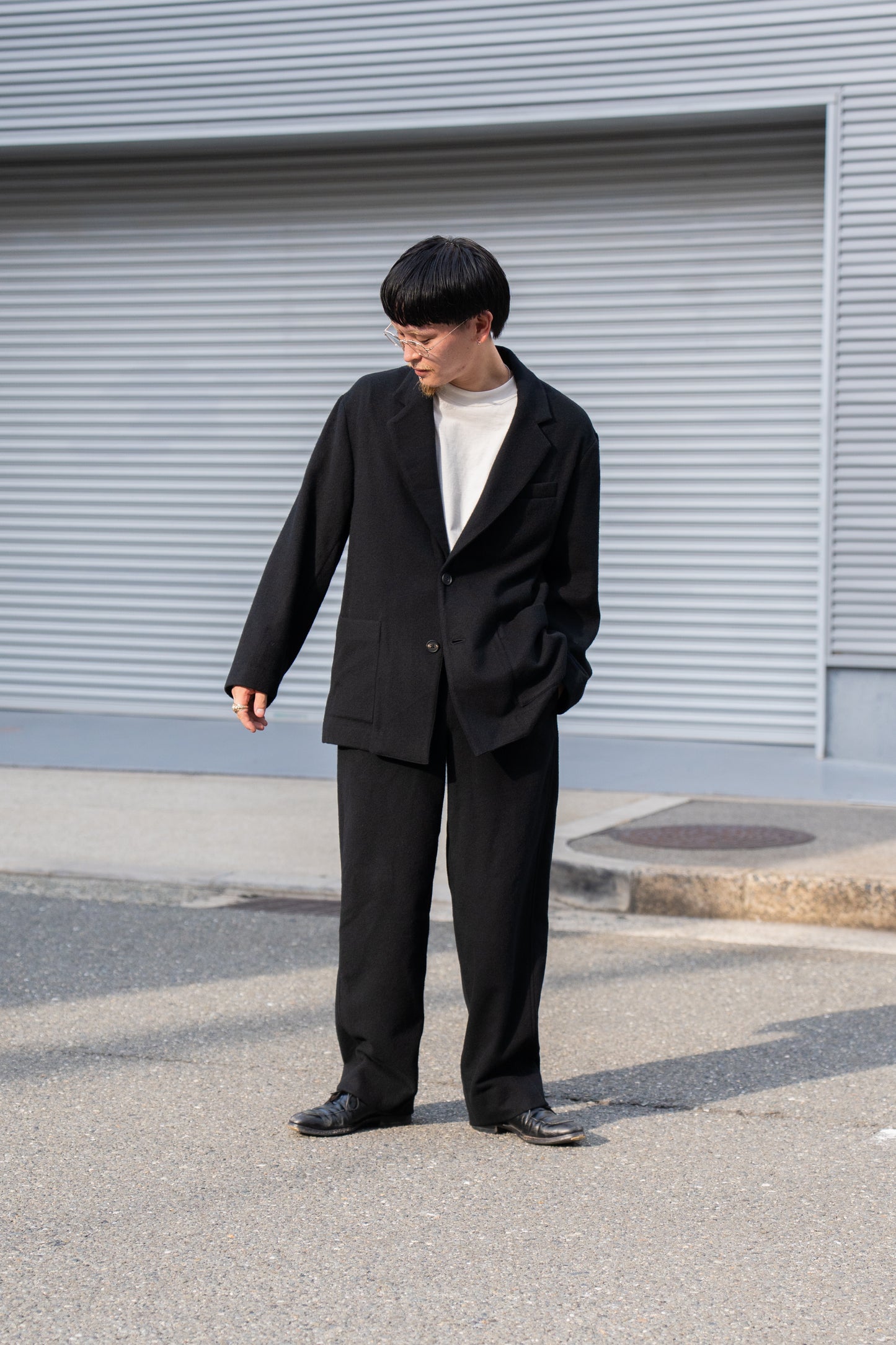 WOOL/CASHMERE FLEECE EASY TWIST TROUSERS(ST.1270)