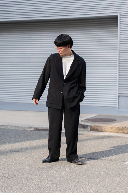 WOOL/CASHMERE FLEECE EASY TWIST TROUSERS(ST.1270)