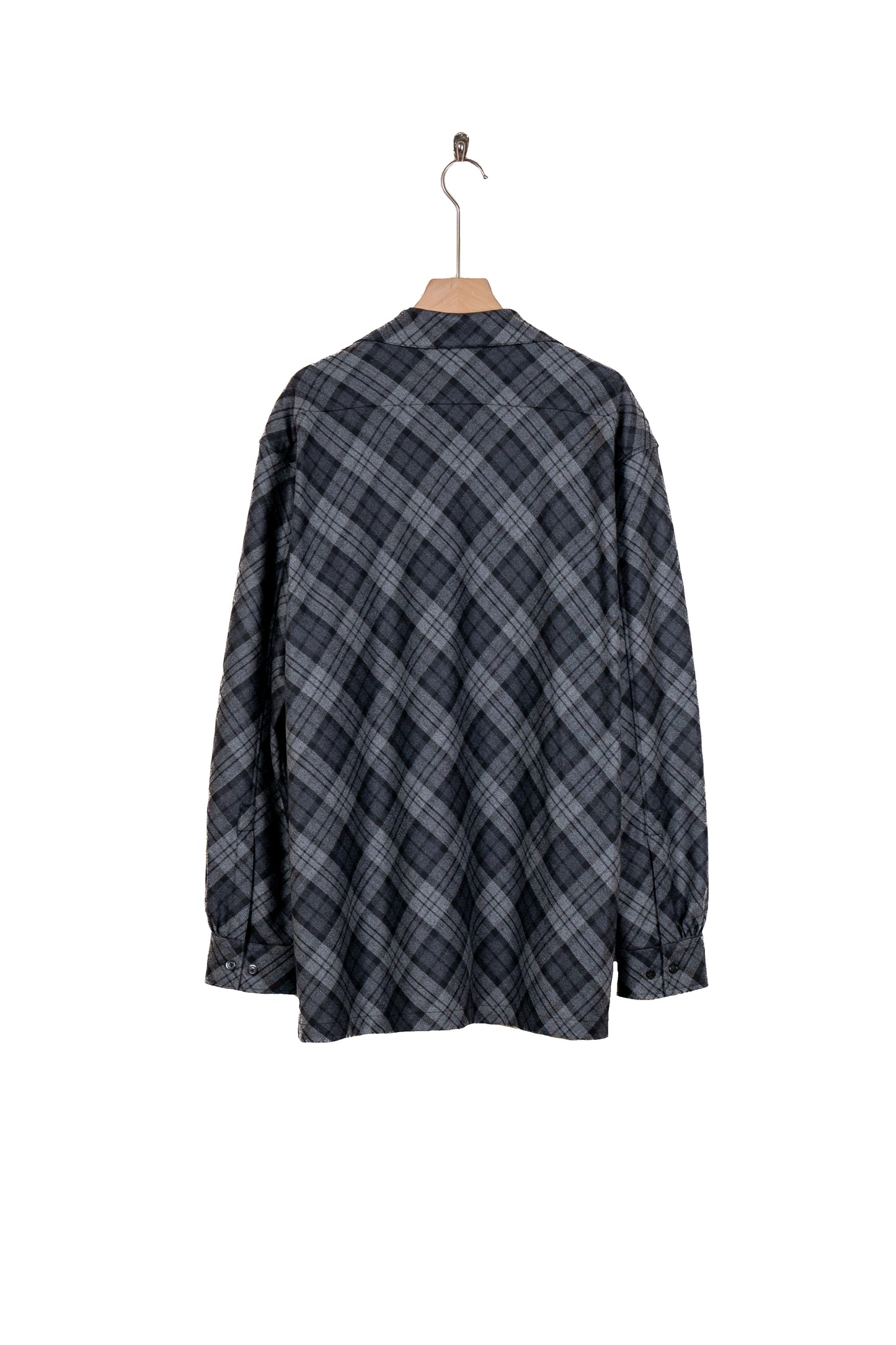 BIASCUT OPEN COLLAR SHIRT