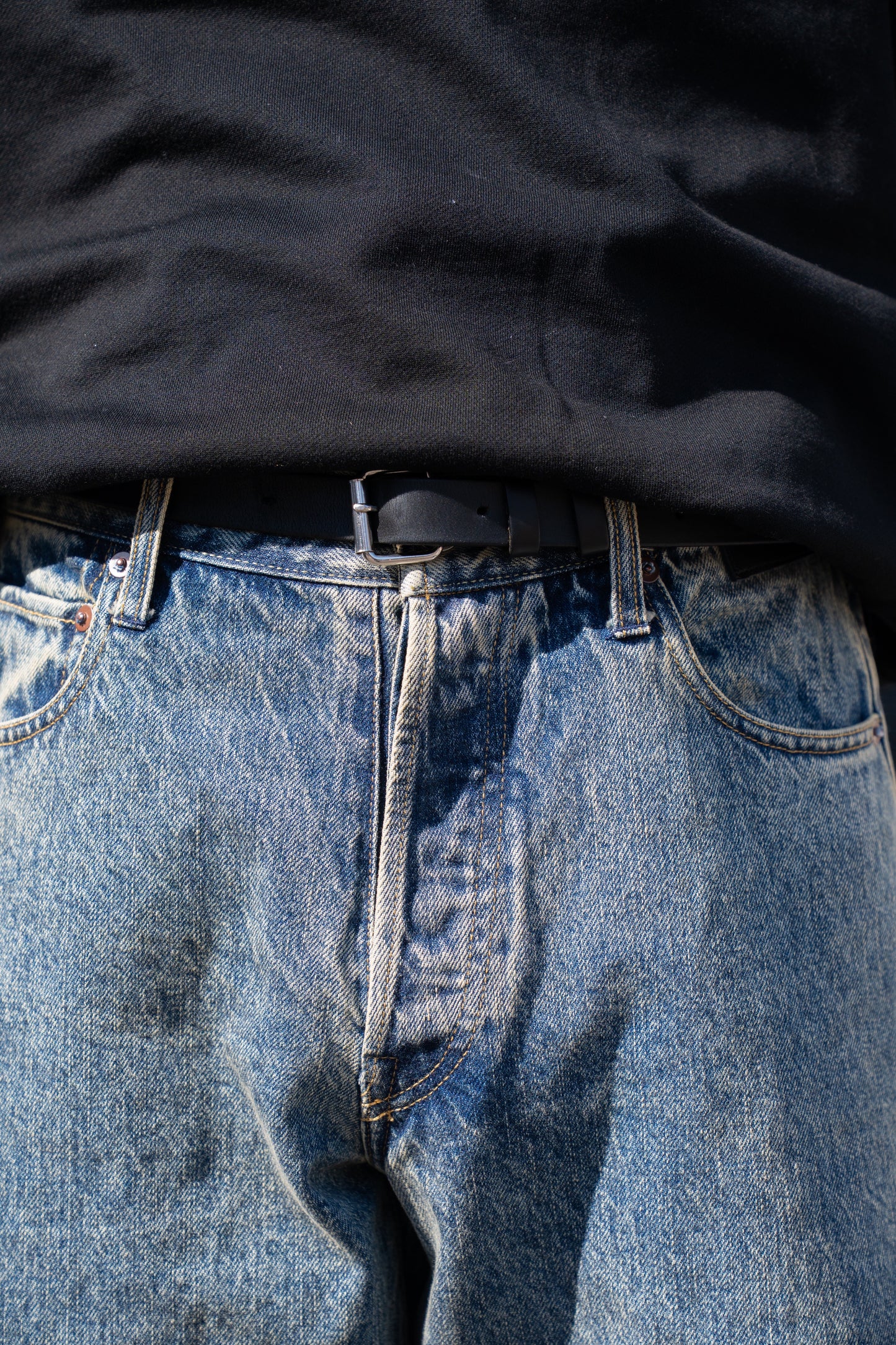 DEFORMATION WIDE DENIN JEANS(ST.1345)