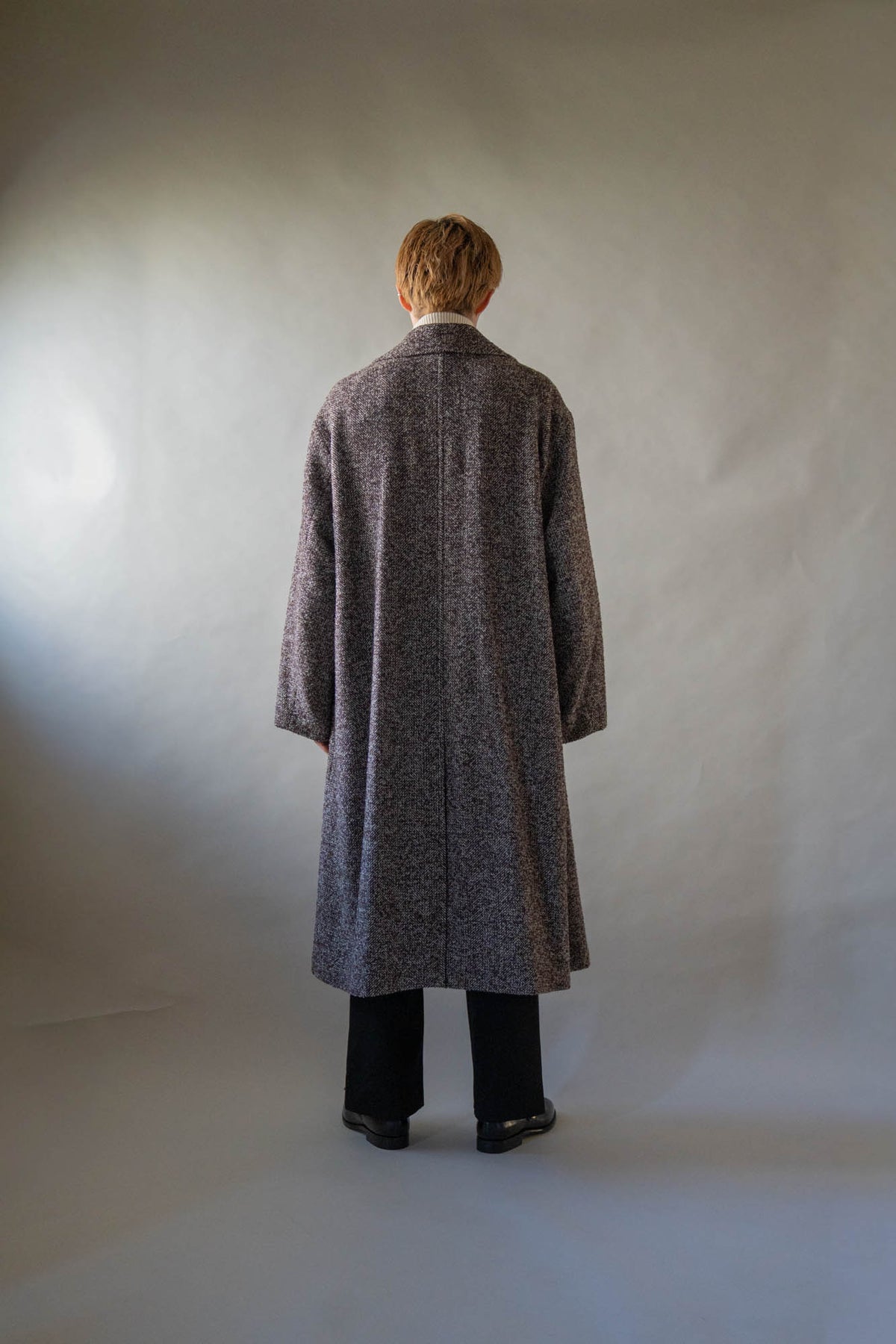 LOOP TWEED DOUBLE-BREASTED COAT