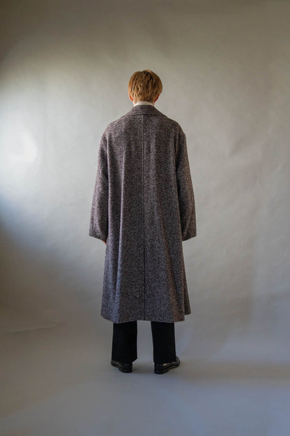 LOOP TWEED DOUBLE-BREASTED COAT