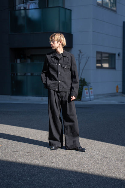 TWO TUCKS BUGGY PANTS