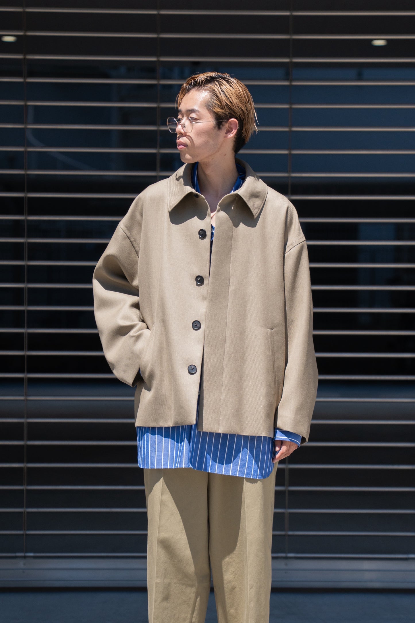 WOOL OVERSIZE SHORT COAT