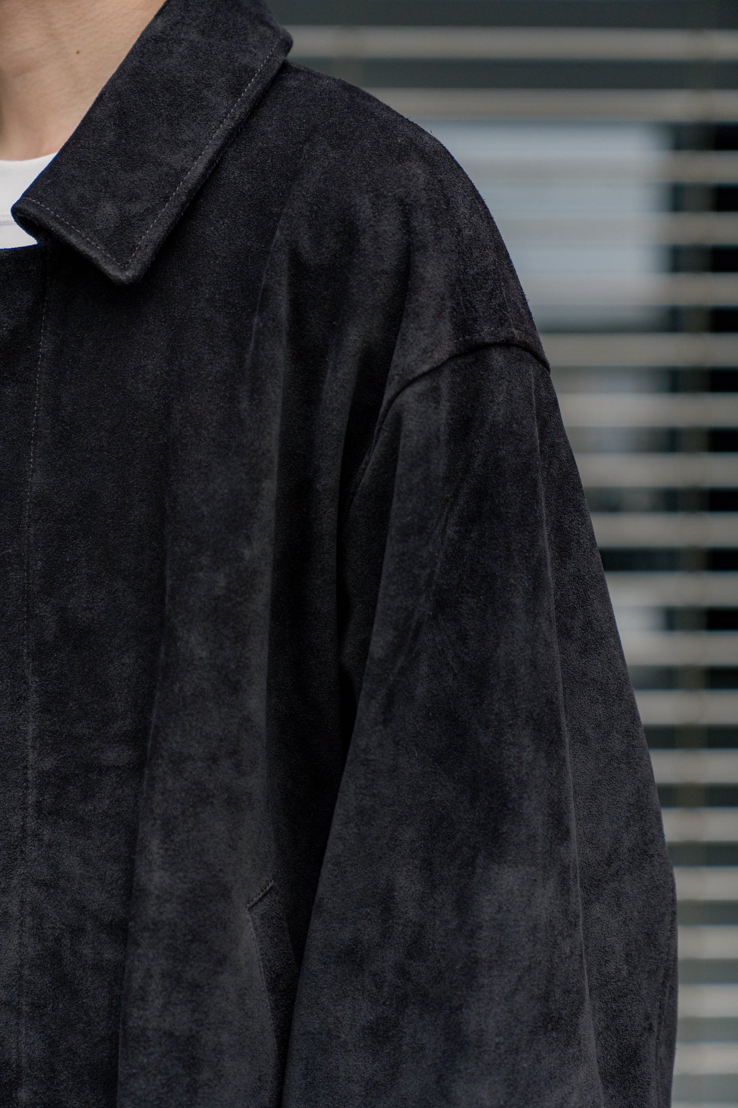 COW SUEDE ZIP SHORT JACKET(ST.1217)