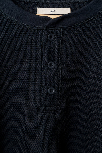 THERMAL HENLEY NECK SHIRT