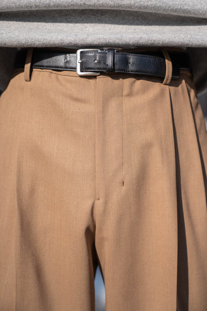 TWO TUCKS WIDE TROUSERS