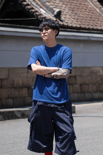 GARMENT DYED BORDER T-SHIRT