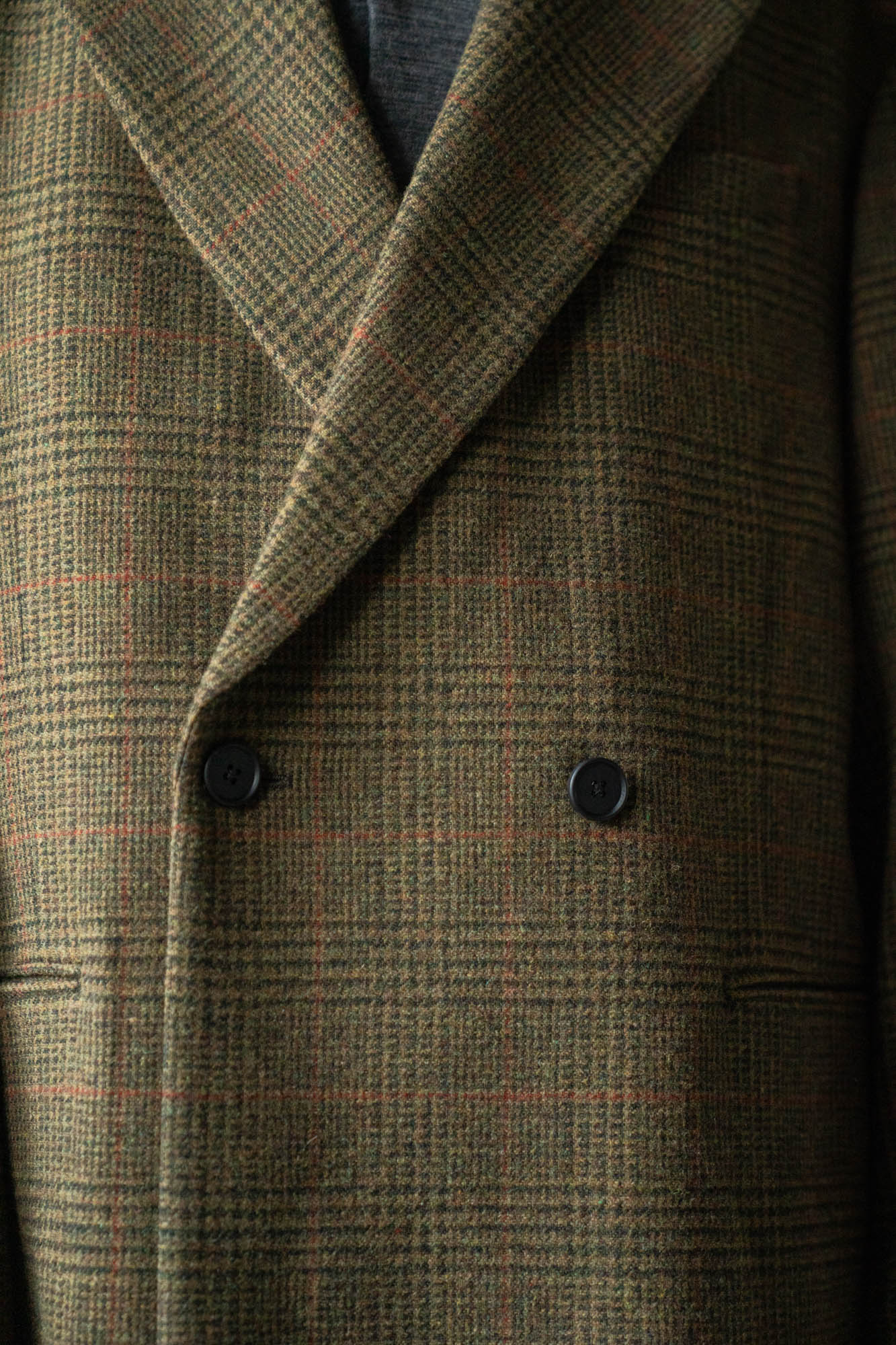 BRITISH TWEED OVERSIZED PEAK LAPEL JACKET(ST.1586)