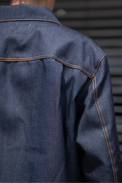 DENIM JACKET IN WOOL DENIM