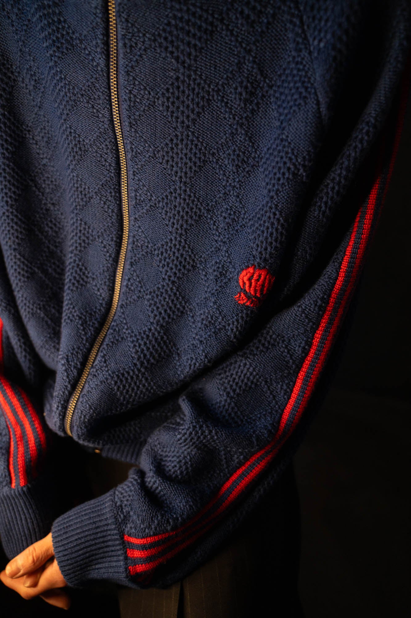 KNITTED TRAINING JACKET