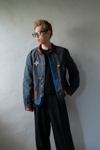 Vintage-finished work jacket