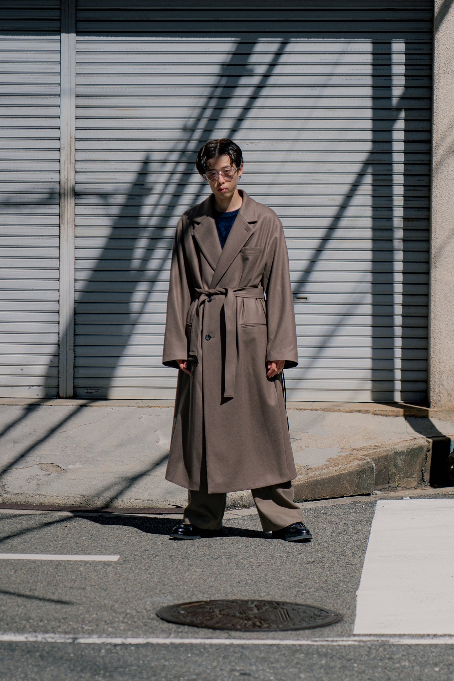 OVERSIZED MAXI-LENGTH DOUBLE BREASTED COAT