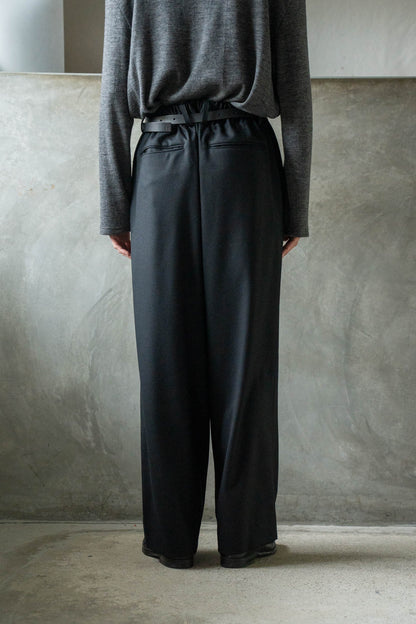 WOOL FLANNEL EASY WIDE TROUSERS(ST.1609)