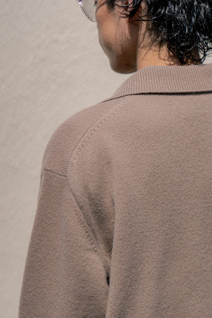 EXTRA FINE WOOL KNIT SKIPPER LS