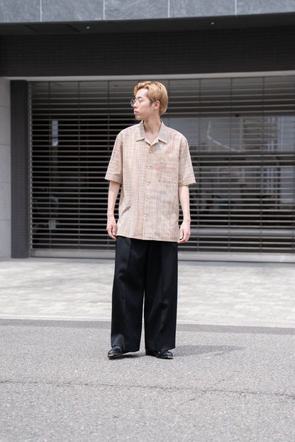cotton ikat check shirt
