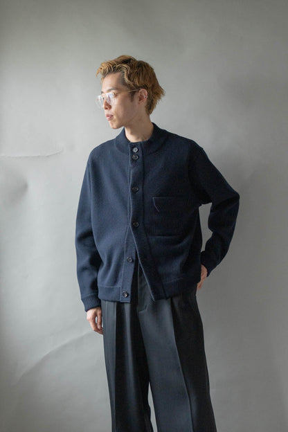 CREW NECK CARDIGAN