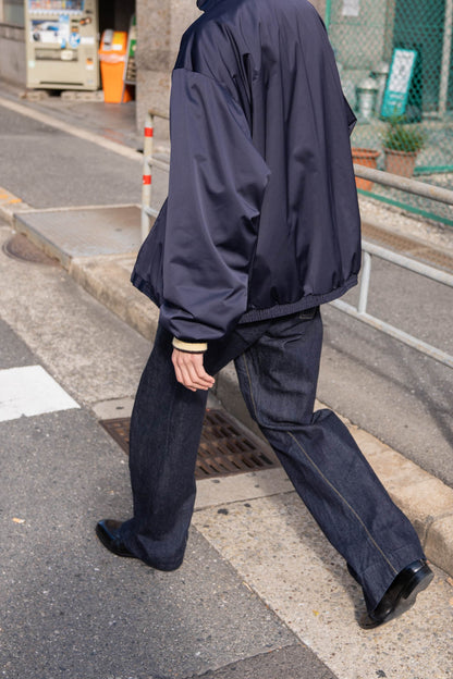 SILK-BACK STAND COLLAR ZIP JACKET(ST.1378)