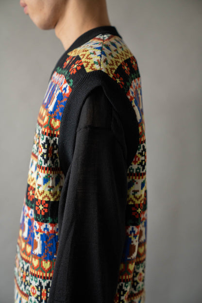 Jacquarded Slope Vest