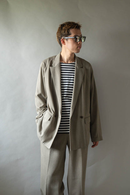 DOUBLE-BREASTED RELAX SHOULDER JACKET
