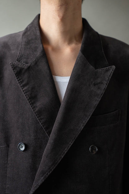 Fade Velvet Double-breasted Jacket