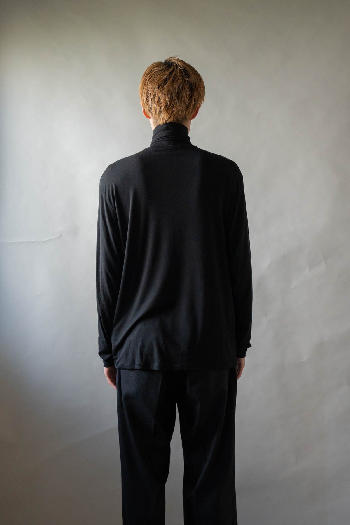 Stretch jersey super high neck
