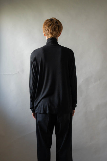Stretch jersey super high neck