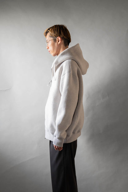 WOOL SWEAT ZIP HOODIE