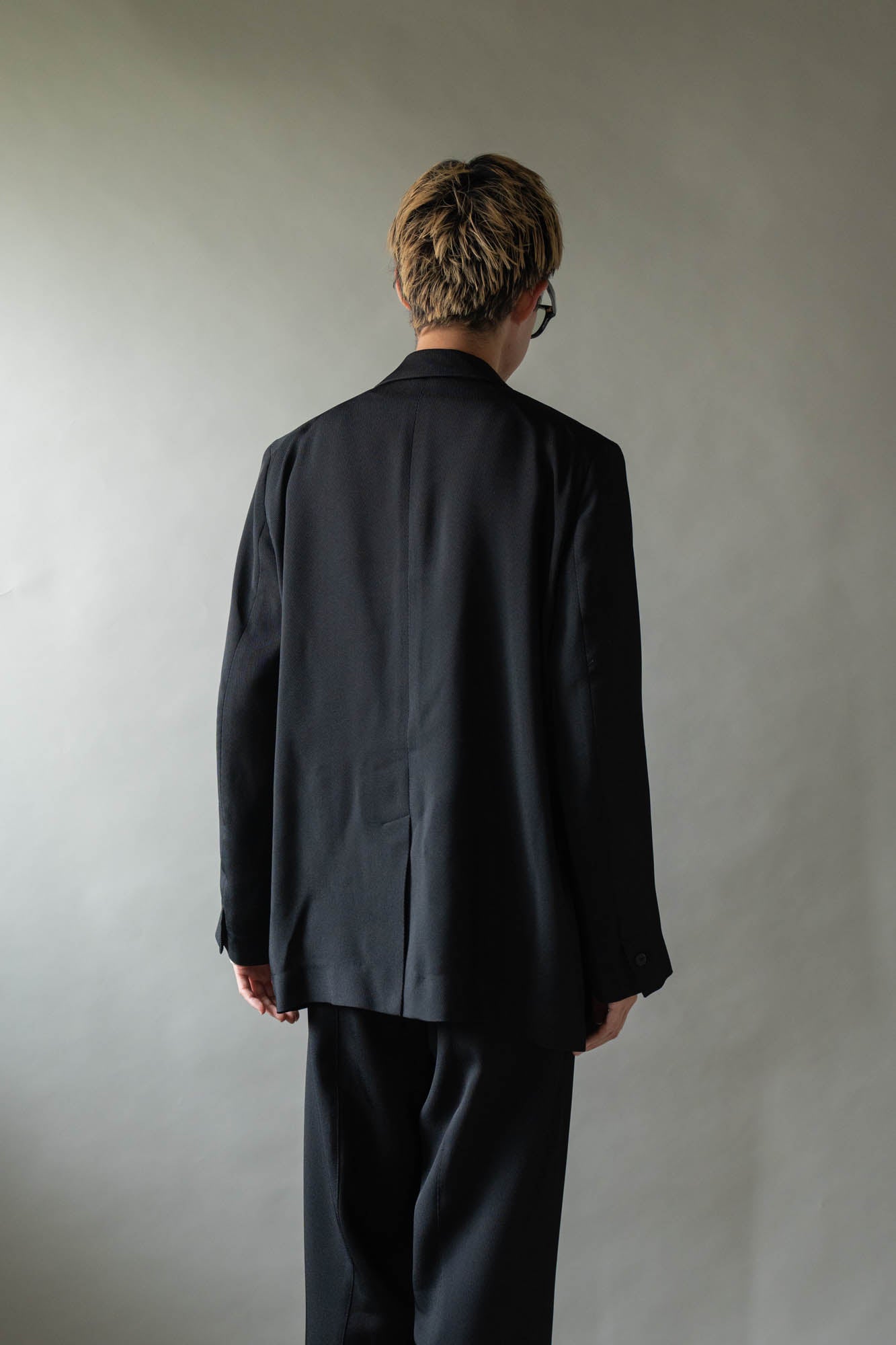 Double-breasted Jacket in Rayon Tricotine