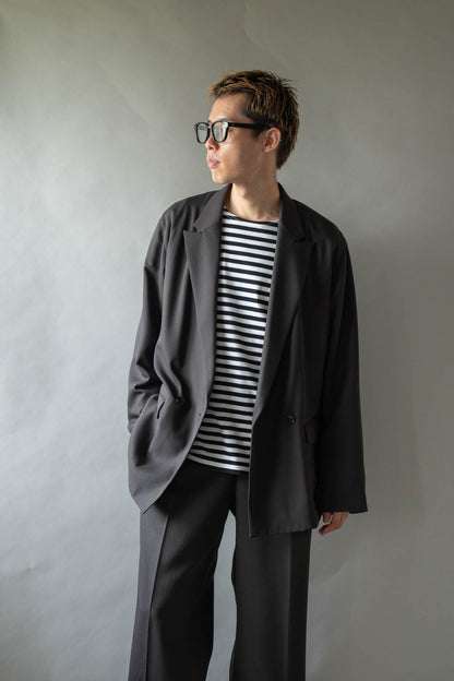 DOUBLE-BREASTED RELAX SHOULDER JACKET