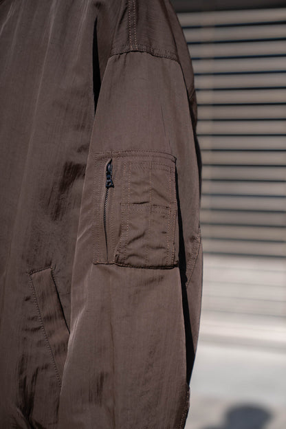 SHRUNK NYLON OVERSIZED FIGHT JACKET(ST.1386)