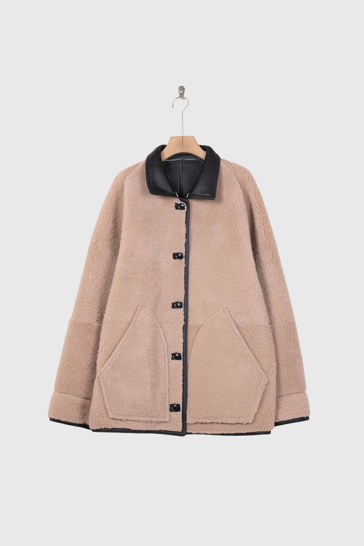 REVERSIBLE MOUTON BLOUSON