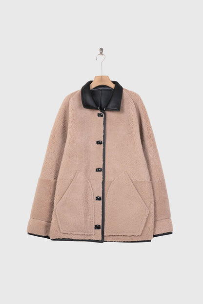 REVERSIBLE MOUTON BLOUSON