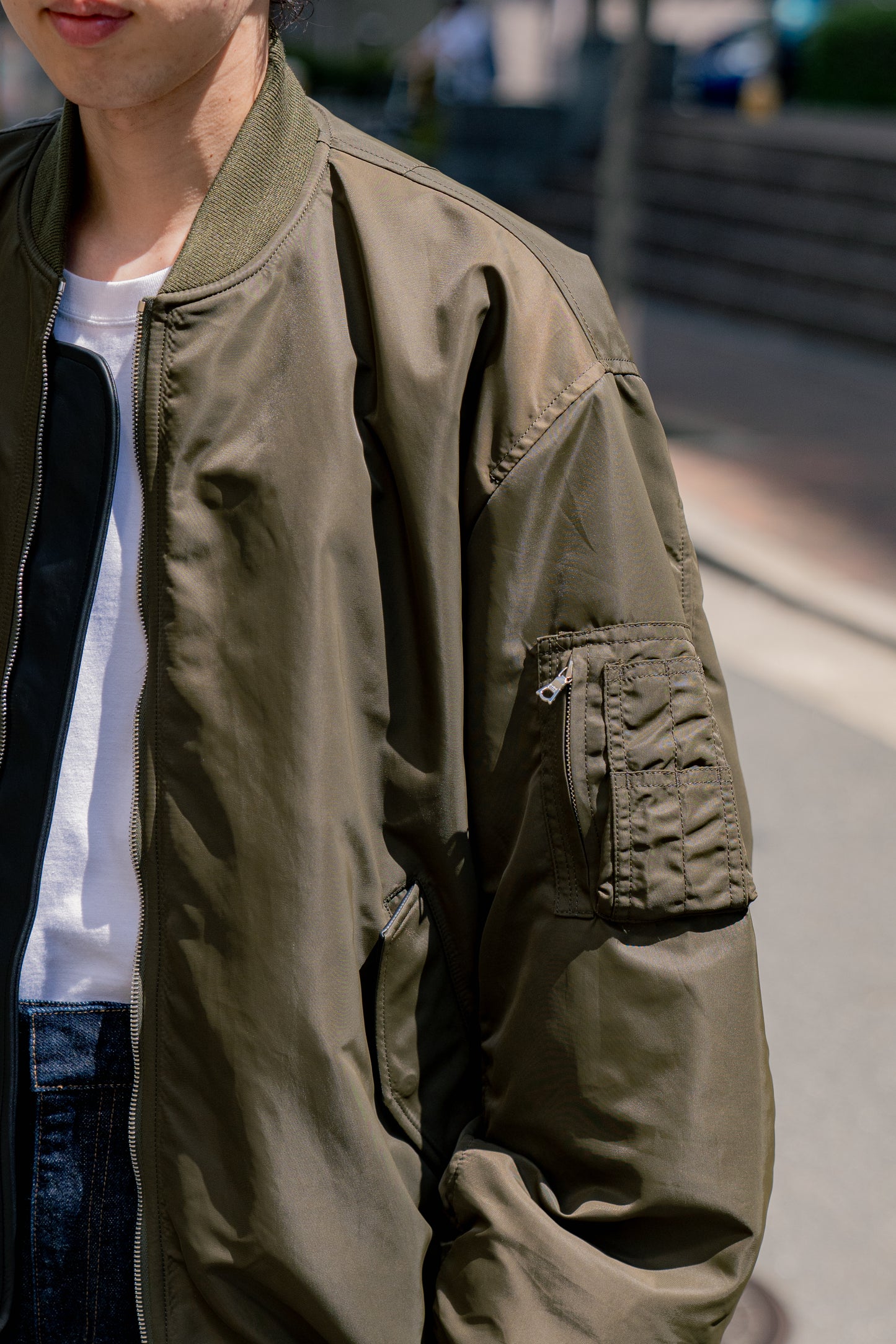 OVERSIZED FLIGHT JACKET