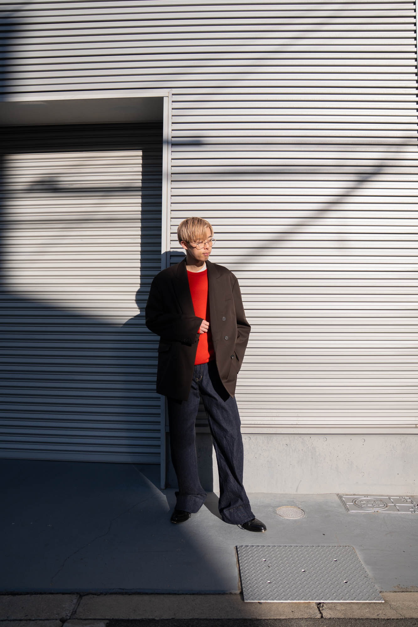 OVERSIZED DOUBLE BREASTED JACKET(ST.1411)