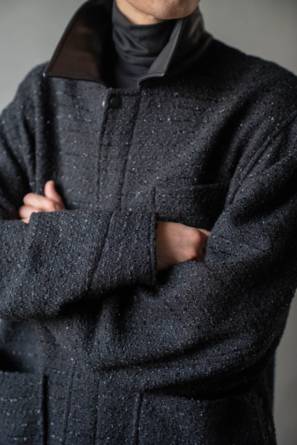 Wool tweed coverall
