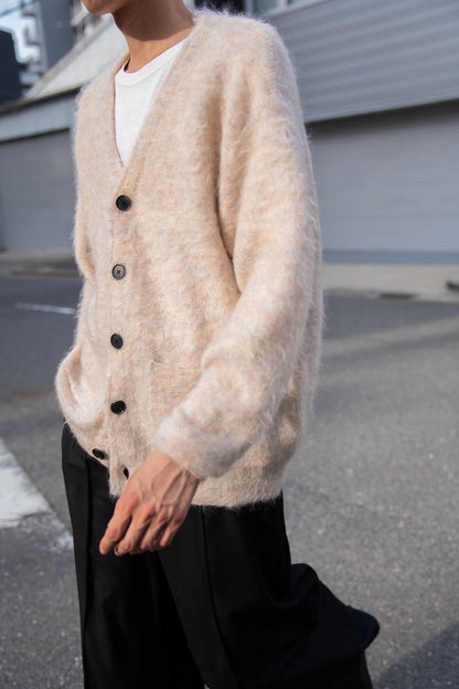 KID MOHAIR KNIT V NECK CARDIGAN(ST.1300)