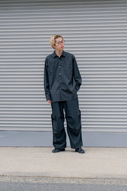 Wo/Ny poplin parachute pants